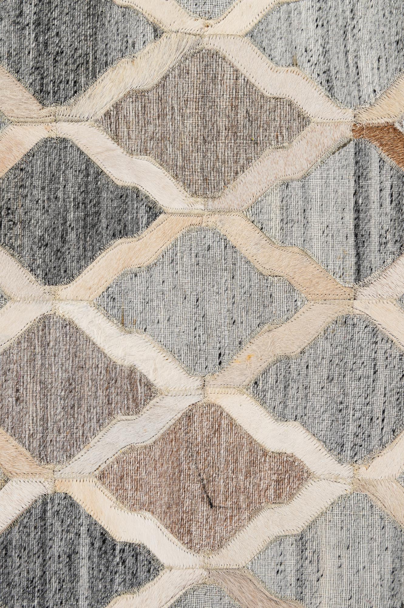 8' 1 x 9' 10 Cowhide - Patchwork Rug