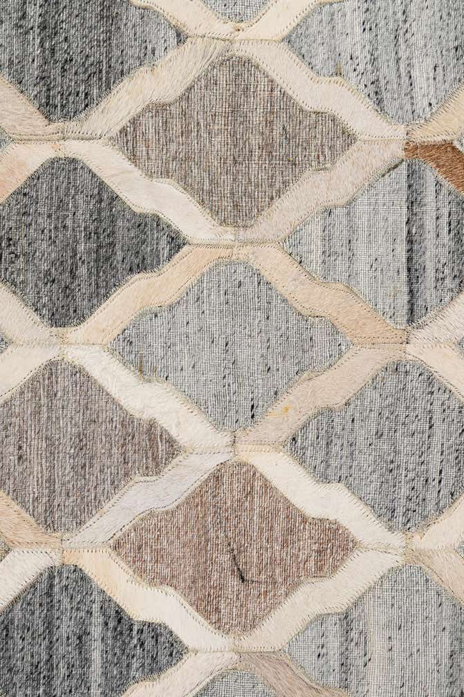 8' 1 x 9' 10 Cowhide - Patchwork Rug