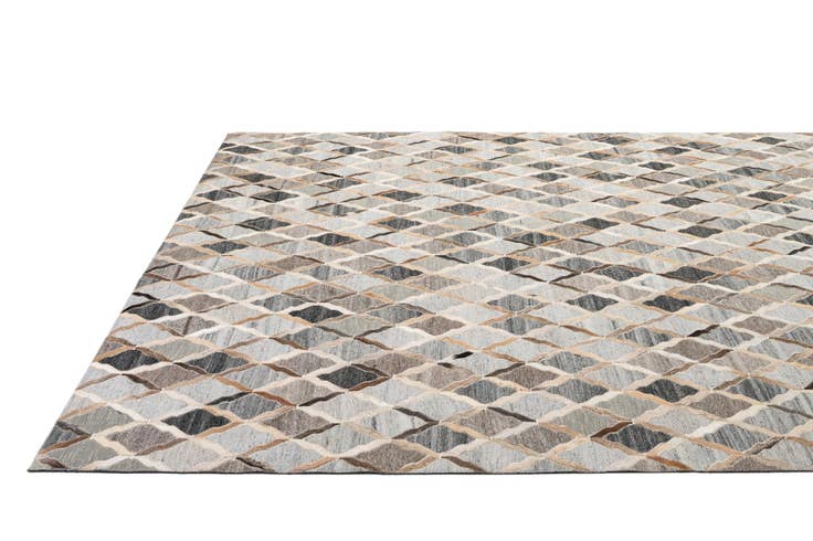Detail image of 8' x 9' 10 Cowhide - Patchwork Rug