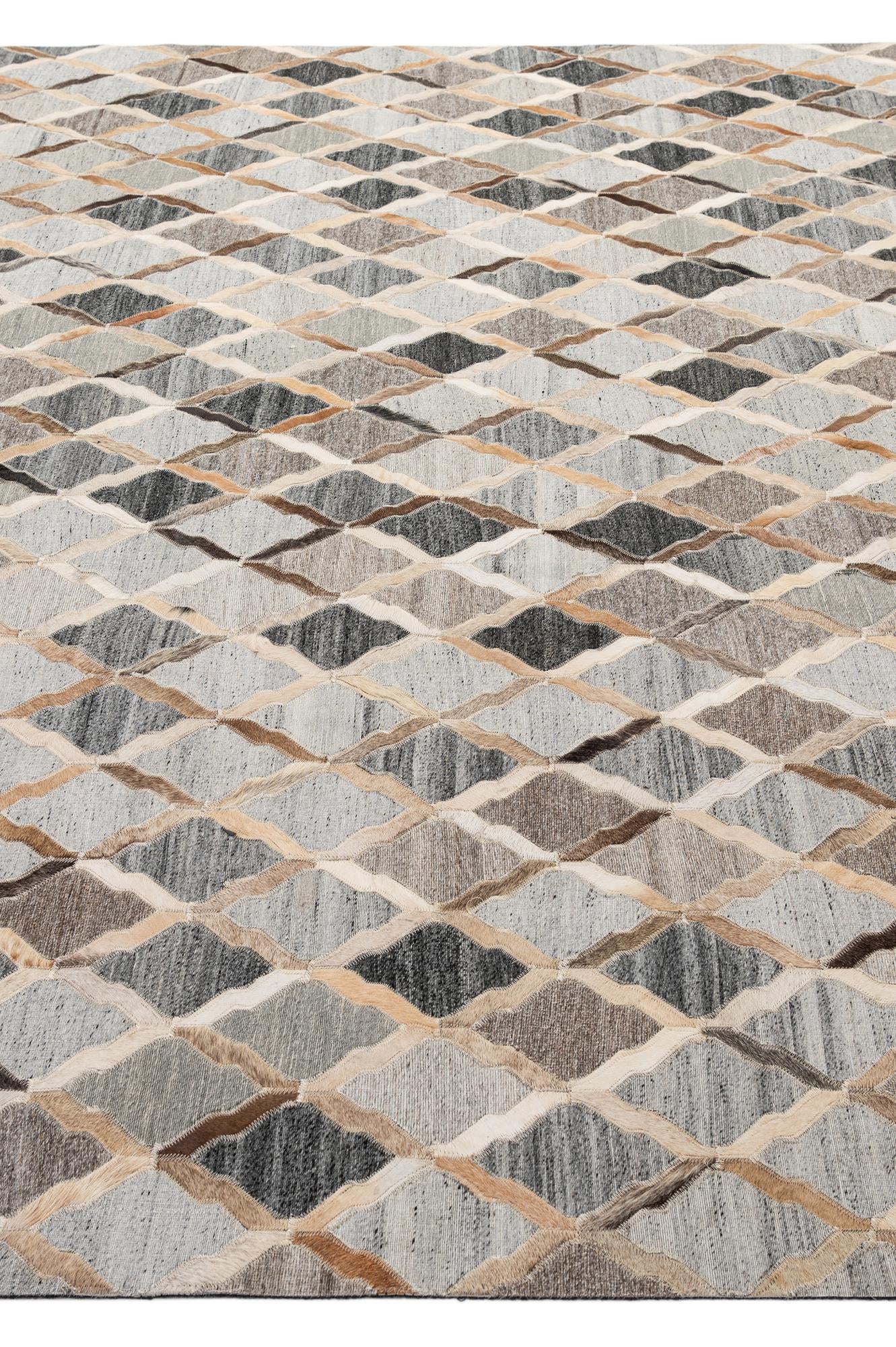 8' x 9' 10 Cowhide - Patchwork Rug