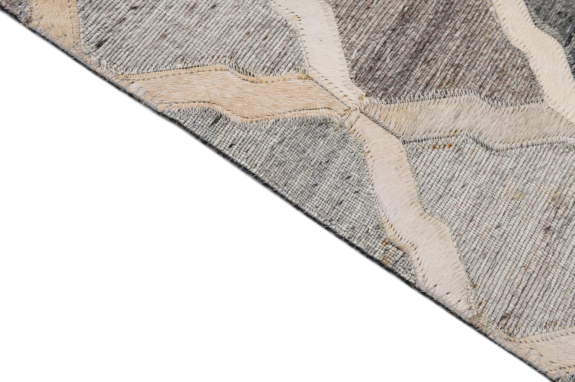 8' x 9' 10 Cowhide - Patchwork Rug