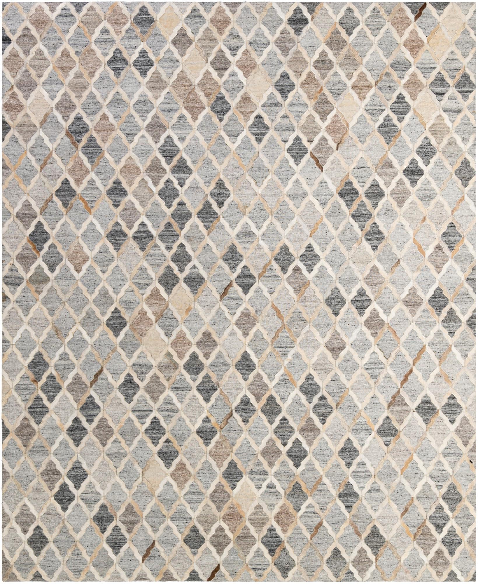 8' x 9' 10 Cowhide - Patchwork Rug