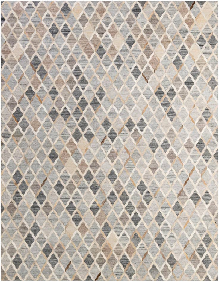 Detail image of 8' x 9' 10 Cowhide - Patchwork Rug