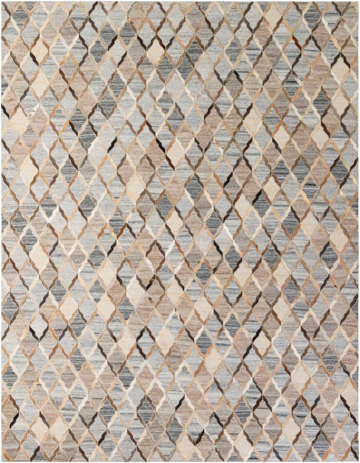 Detail image of 8' x 9' 10 Cowhide - Patchwork Rug