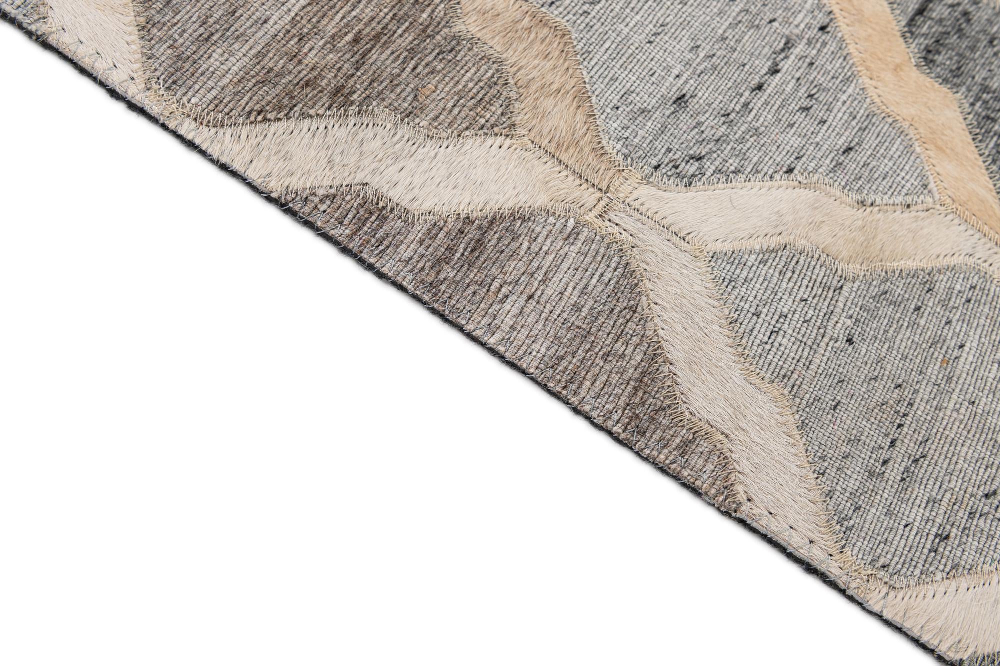 8' x 9' 10 Cowhide - Patchwork Rug