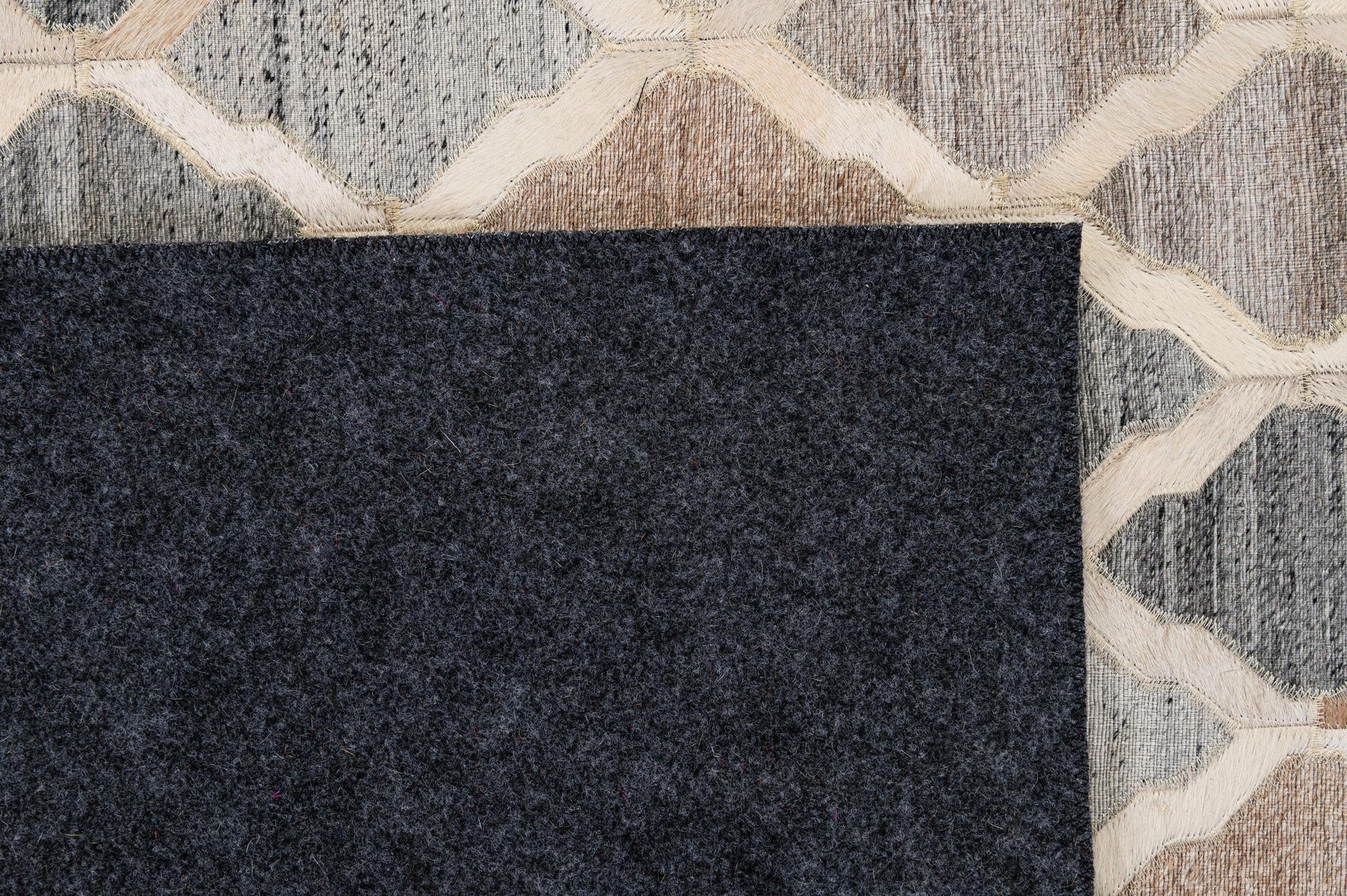8' x 9' 10 Cowhide - Patchwork Rug