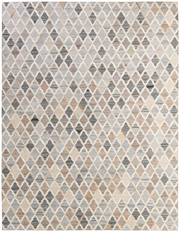 Detail image of 8' x 9' 10 Cowhide - Patchwork Rug