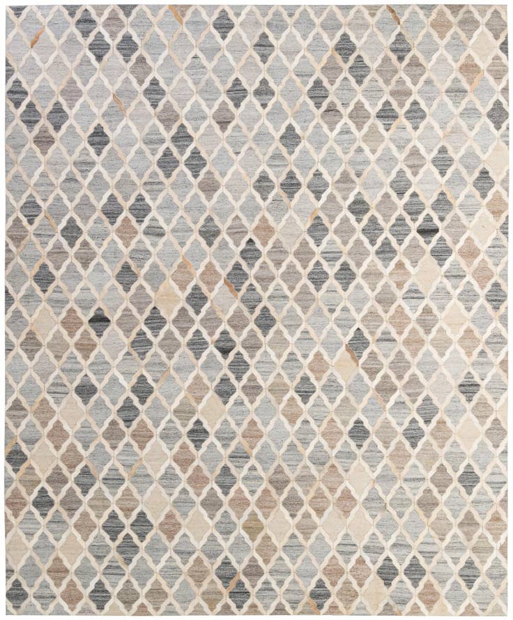 Detail image of 8' x 9' 10 Cowhide - Patchwork Rug