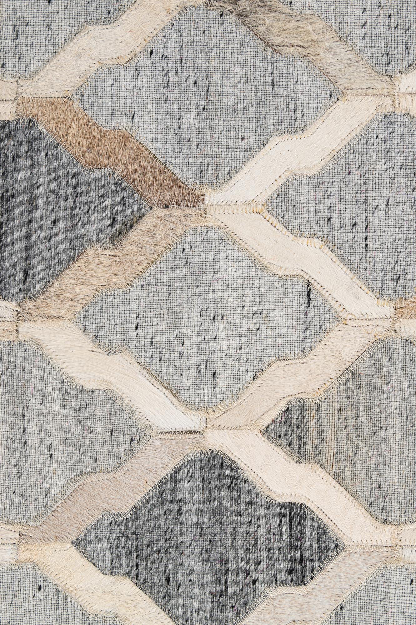 8' x 9' 10 Cowhide - Patchwork Rug