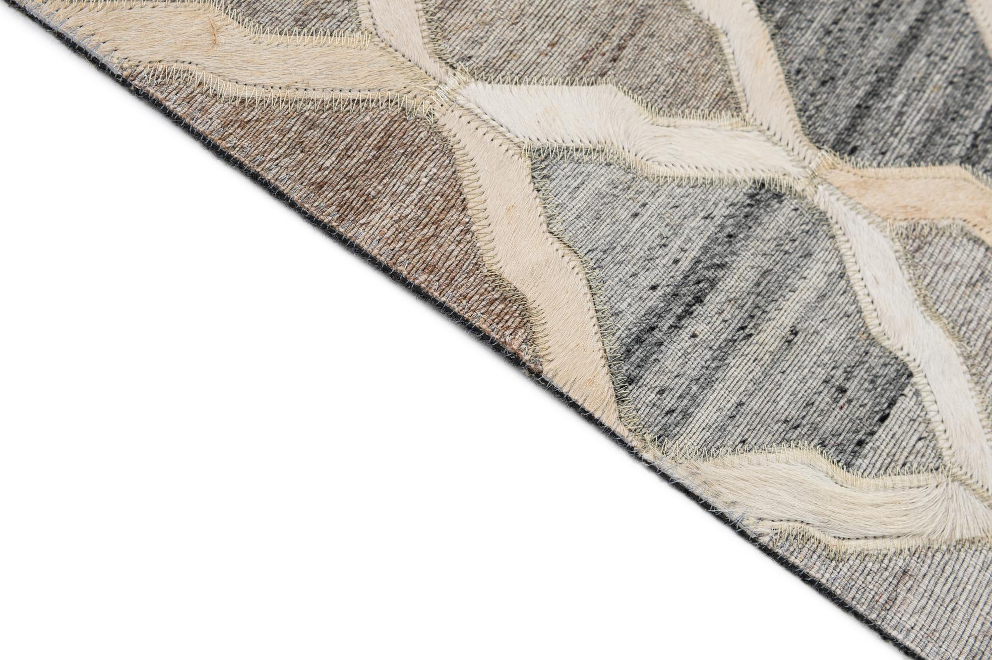 8' 1 x 9' 11 Cowhide - Patchwork Rug