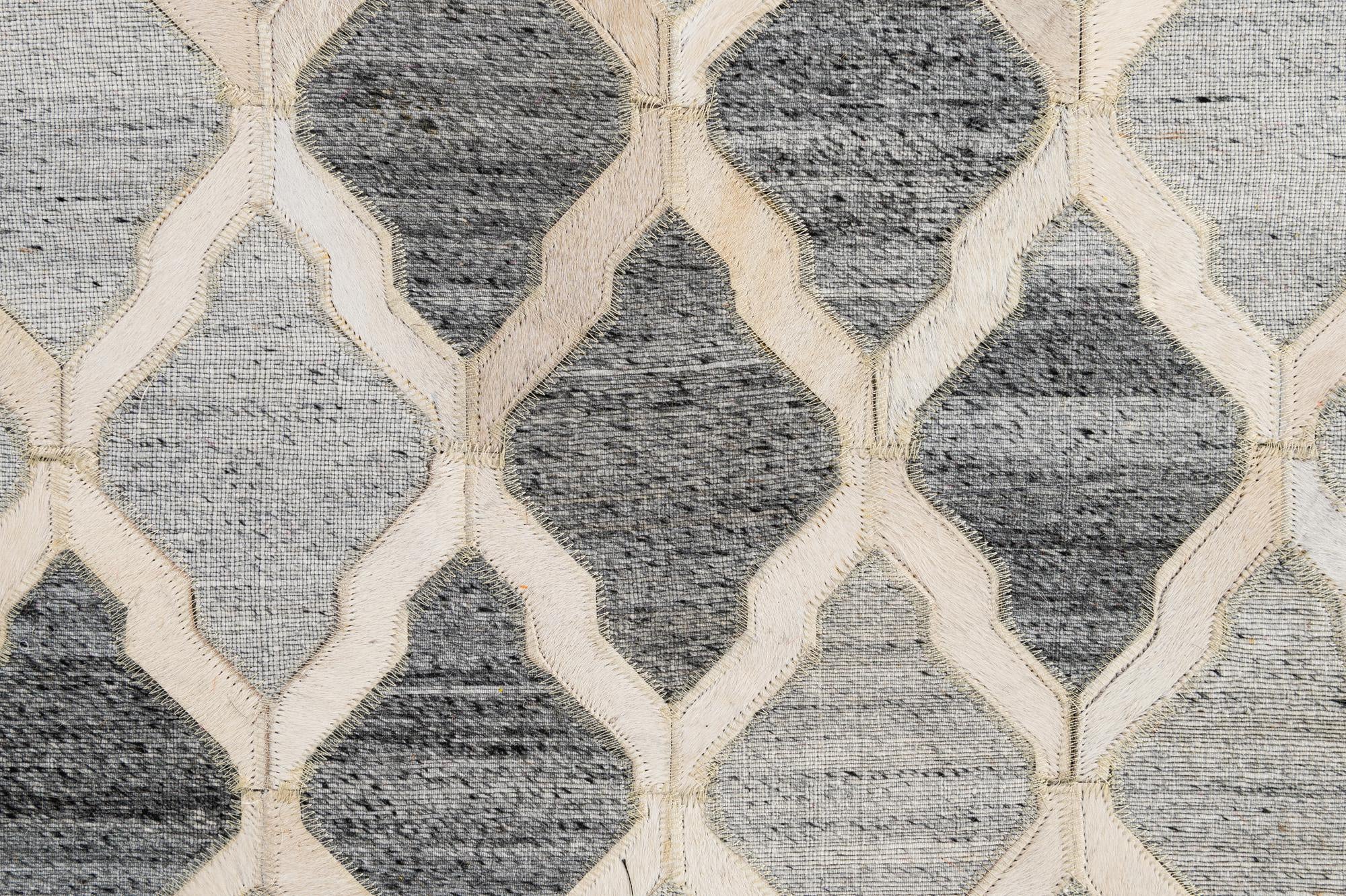 8' 1 x 9' 11 Cowhide - Patchwork Rug