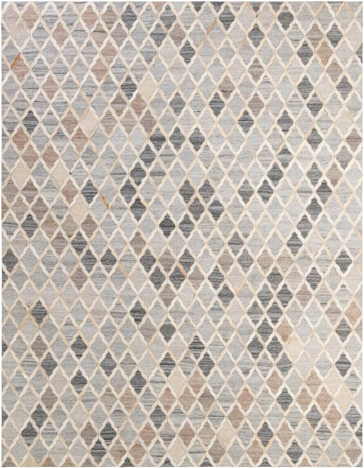 Detail image of 8' 1 x 9' 11 Cowhide - Patchwork Rug