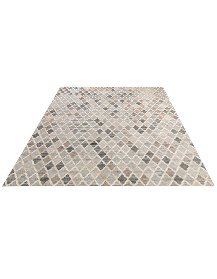 Detail image of 8' 1 x 9' 10 Cowhide - Patchwork Rug
