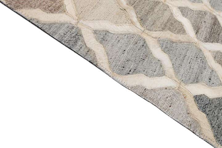 8' 1 x 9' 10 Cowhide - Patchwork Rug