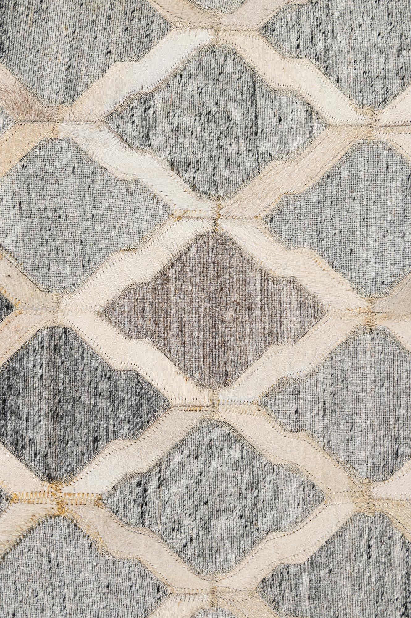 8' 1 x 9' 10 Cowhide - Patchwork Rug