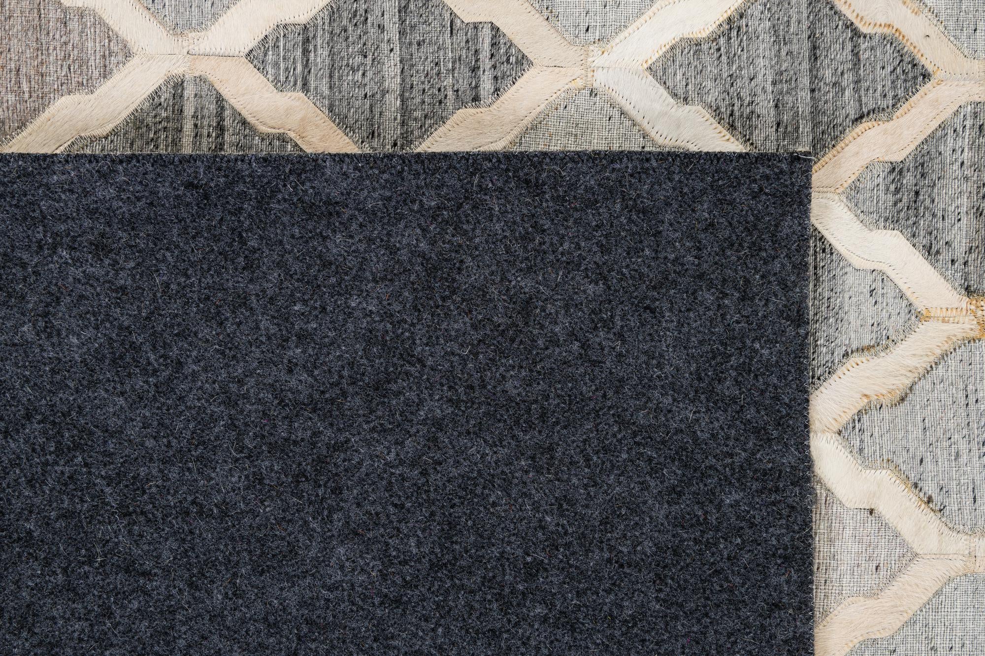 8' 1 x 9' 10 Cowhide - Patchwork Rug