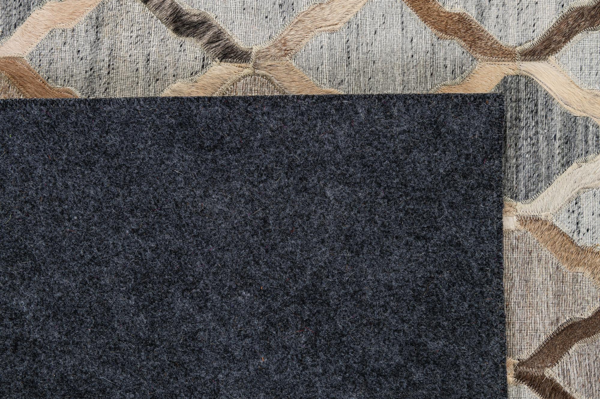 8' 1 x 9' 10 Cowhide - Patchwork Rug