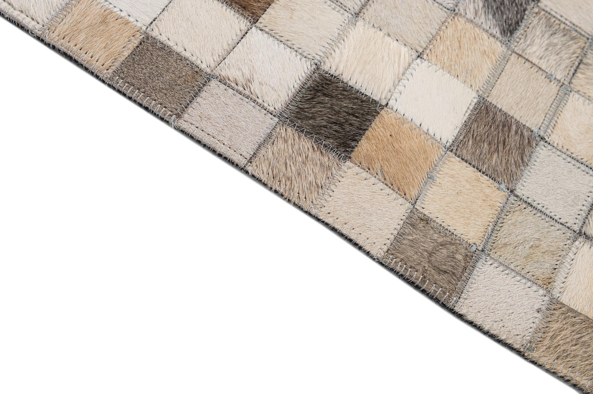 8' 1 x 9' 11 Cowhide - Patchwork Rug