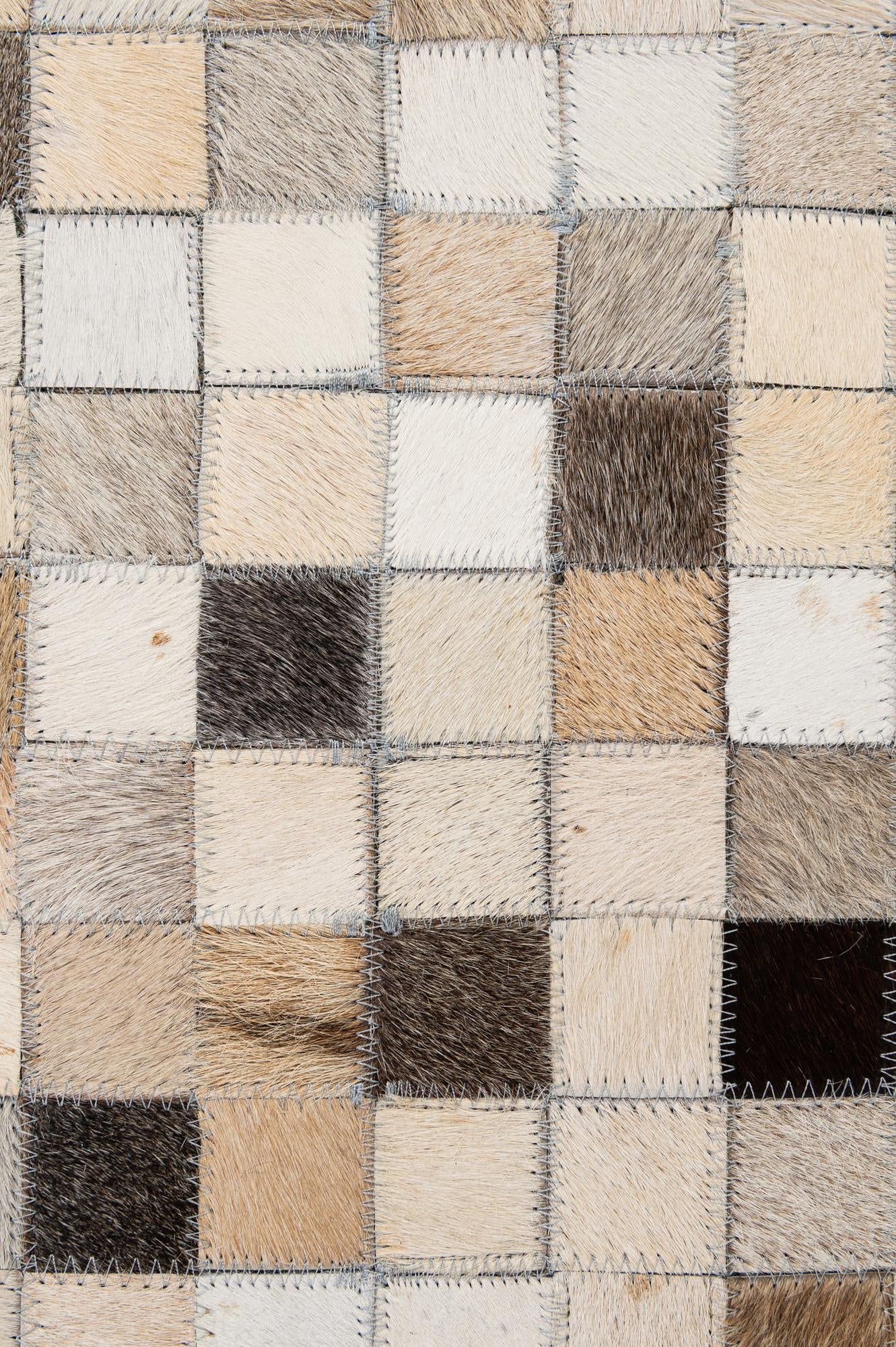 8' 1 x 9' 11 Cowhide - Patchwork Rug