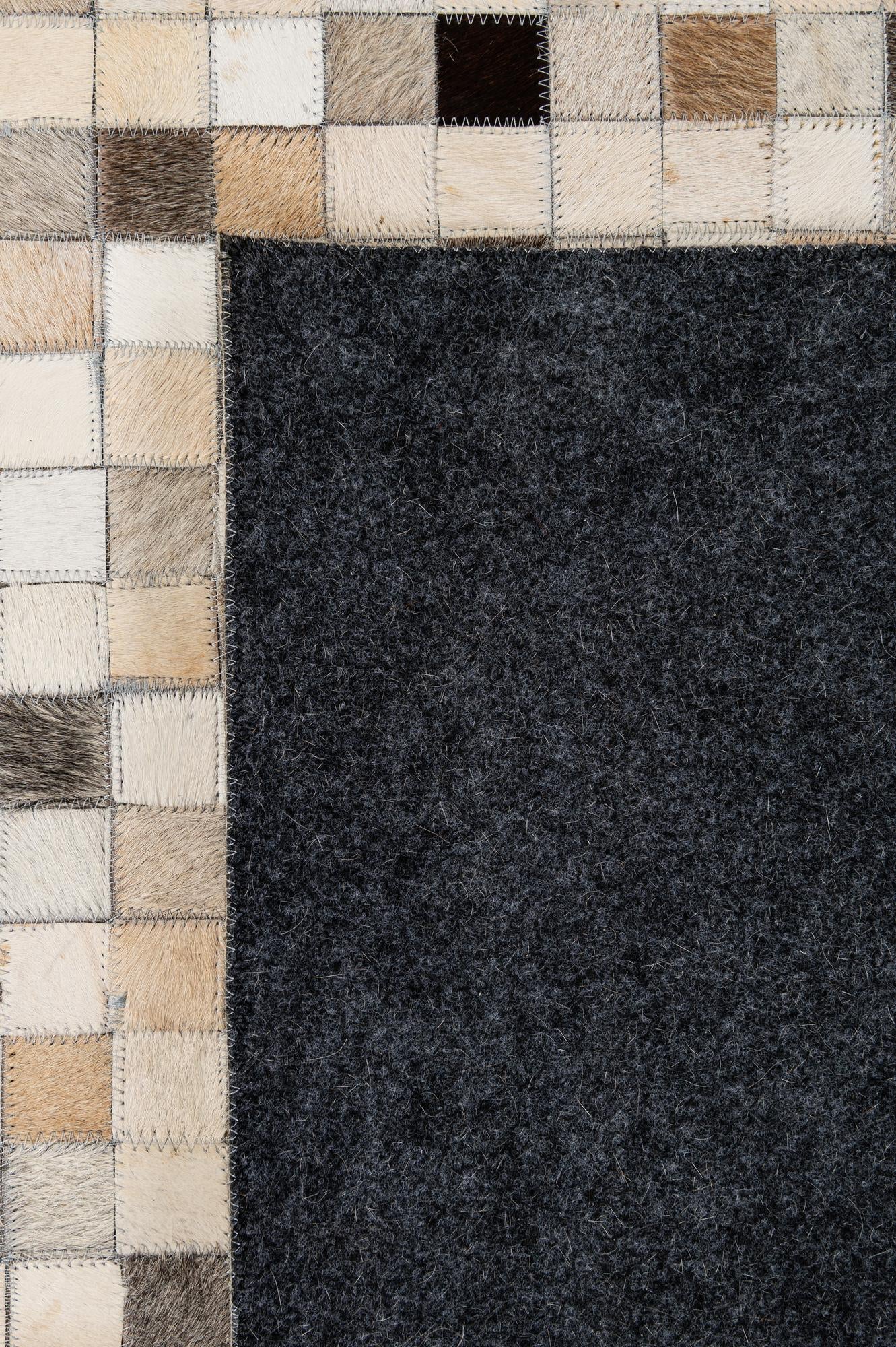 8' 1 x 9' 11 Cowhide - Patchwork Rug