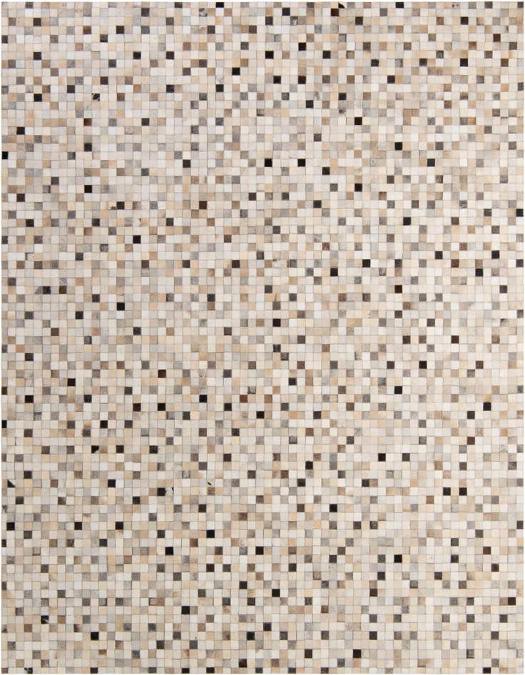 Detail image of 8' 1 x 9' 11 Cowhide - Patchwork Rug