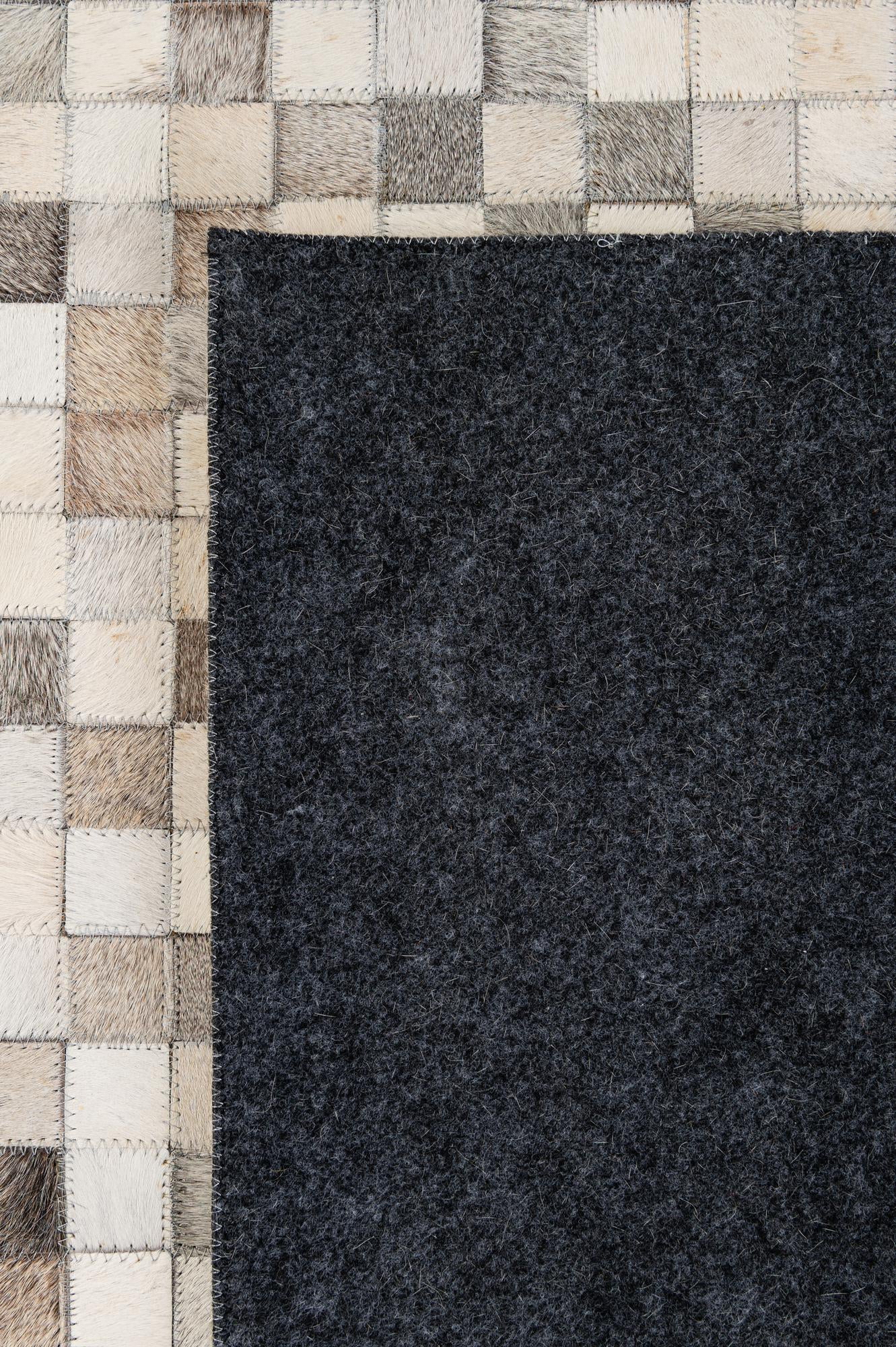 8' 1 x 9' 11 Cowhide - Patchwork Rug
