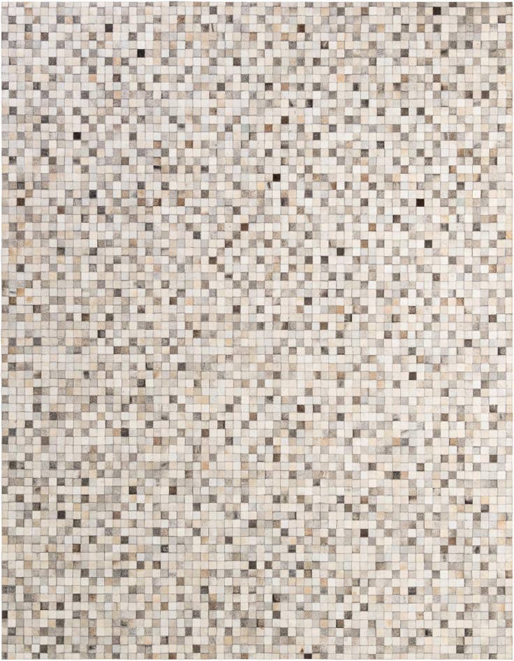 Detail image of 8' 1 x 9' 11 Cowhide - Patchwork Rug
