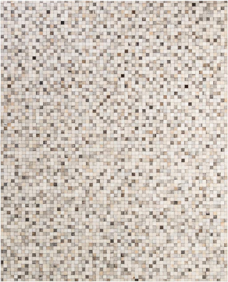 Detail image of 8' 1 x 9' 11 Cowhide - Patchwork Rug