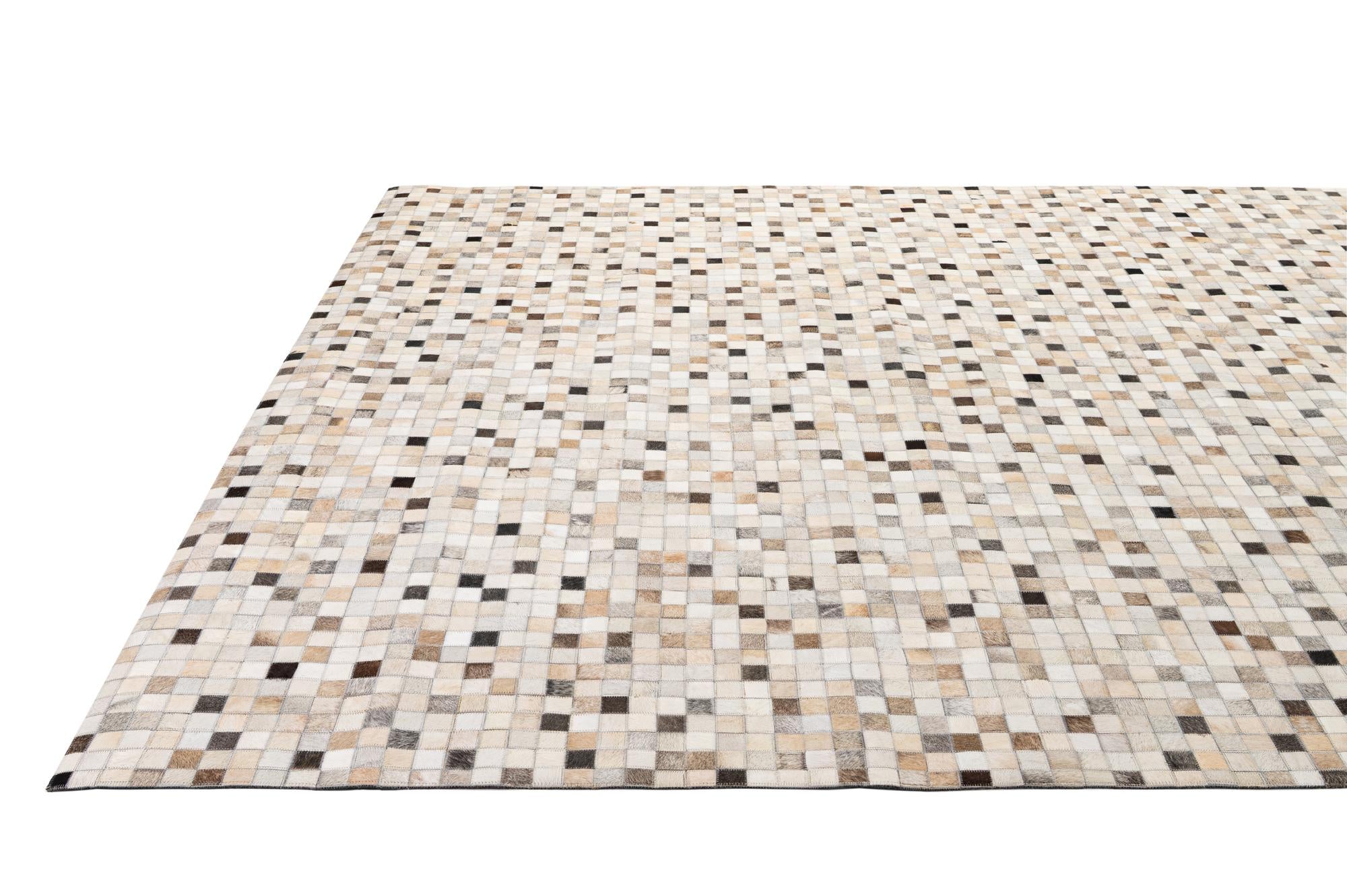 8' 2 x 10' Cowhide - Patchwork Rug