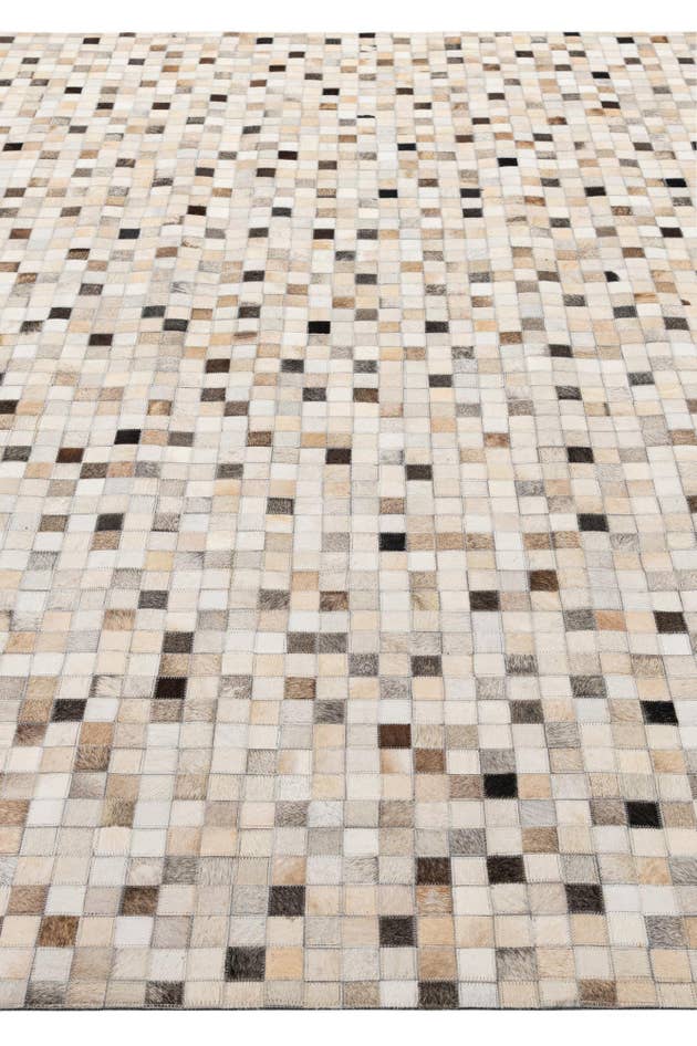 Detail image of 8' 2 x 10' Cowhide - Patchwork Rug