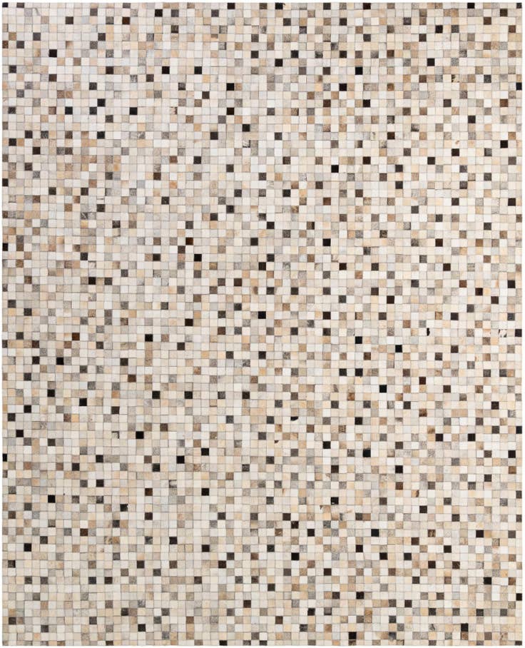 Detail image of 8' 2 x 10' Cowhide - Patchwork Rug