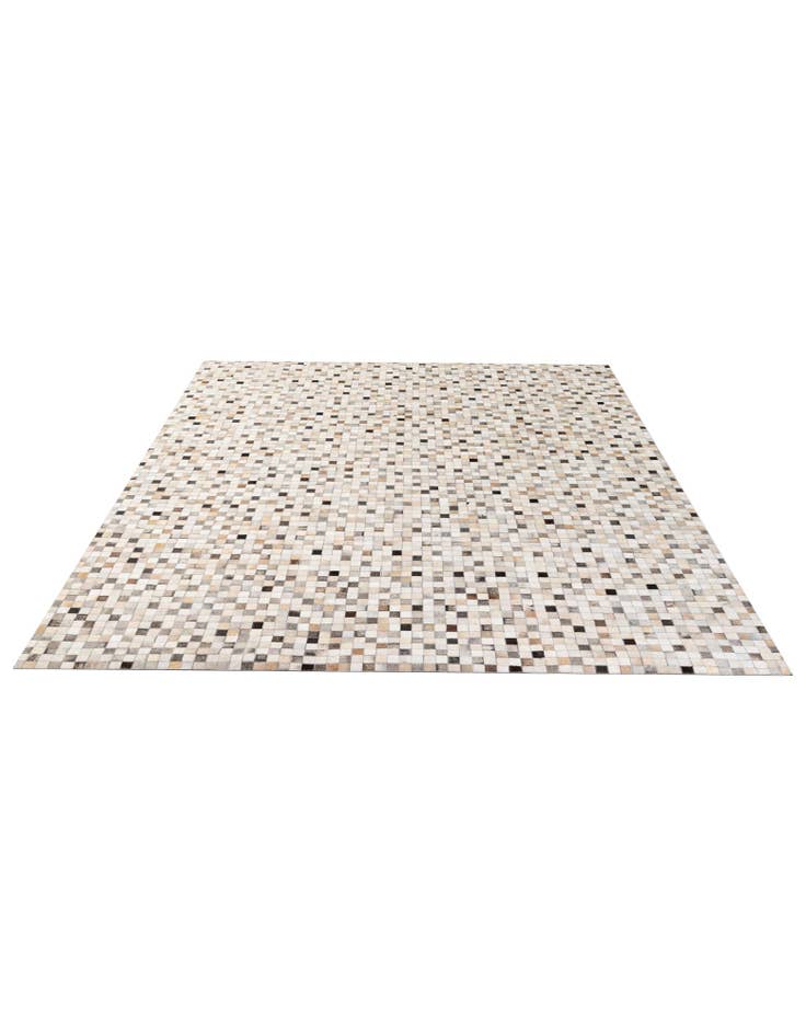 Detail image of 8' 1 x 9' 11 Cowhide - Patchwork Rug