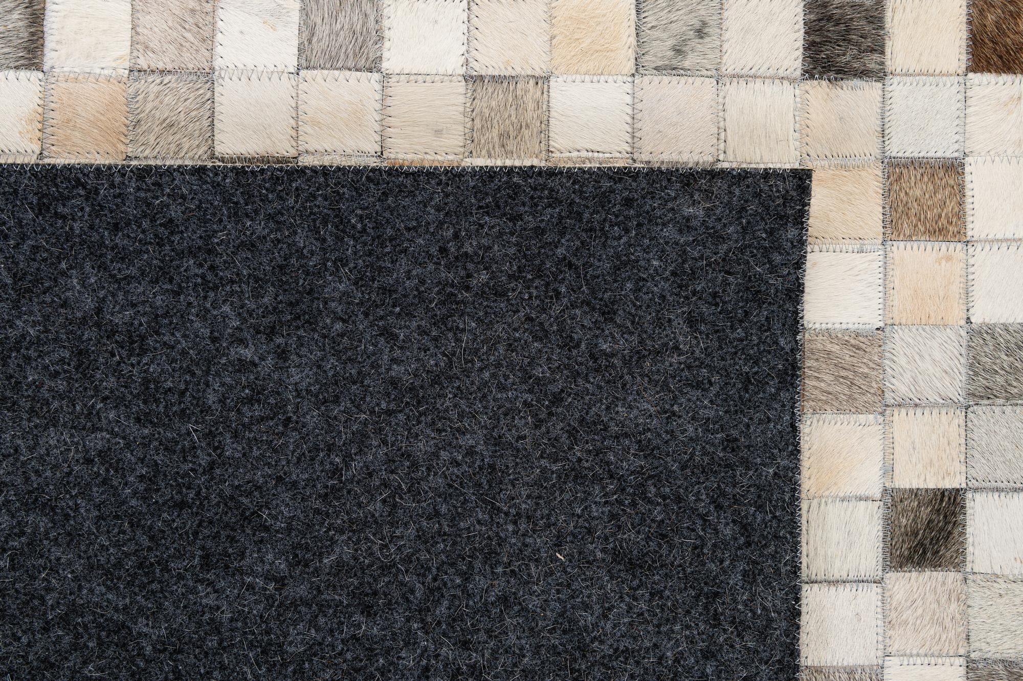8' 1 x 9' 11 Cowhide - Patchwork Rug
