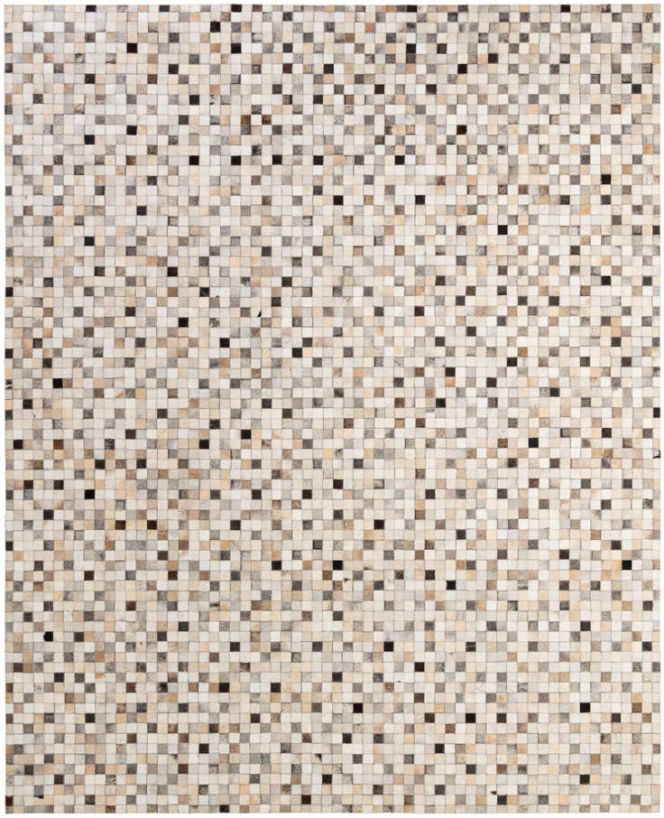 Detail image of 8' 1 x 9' 11 Cowhide - Patchwork Rug