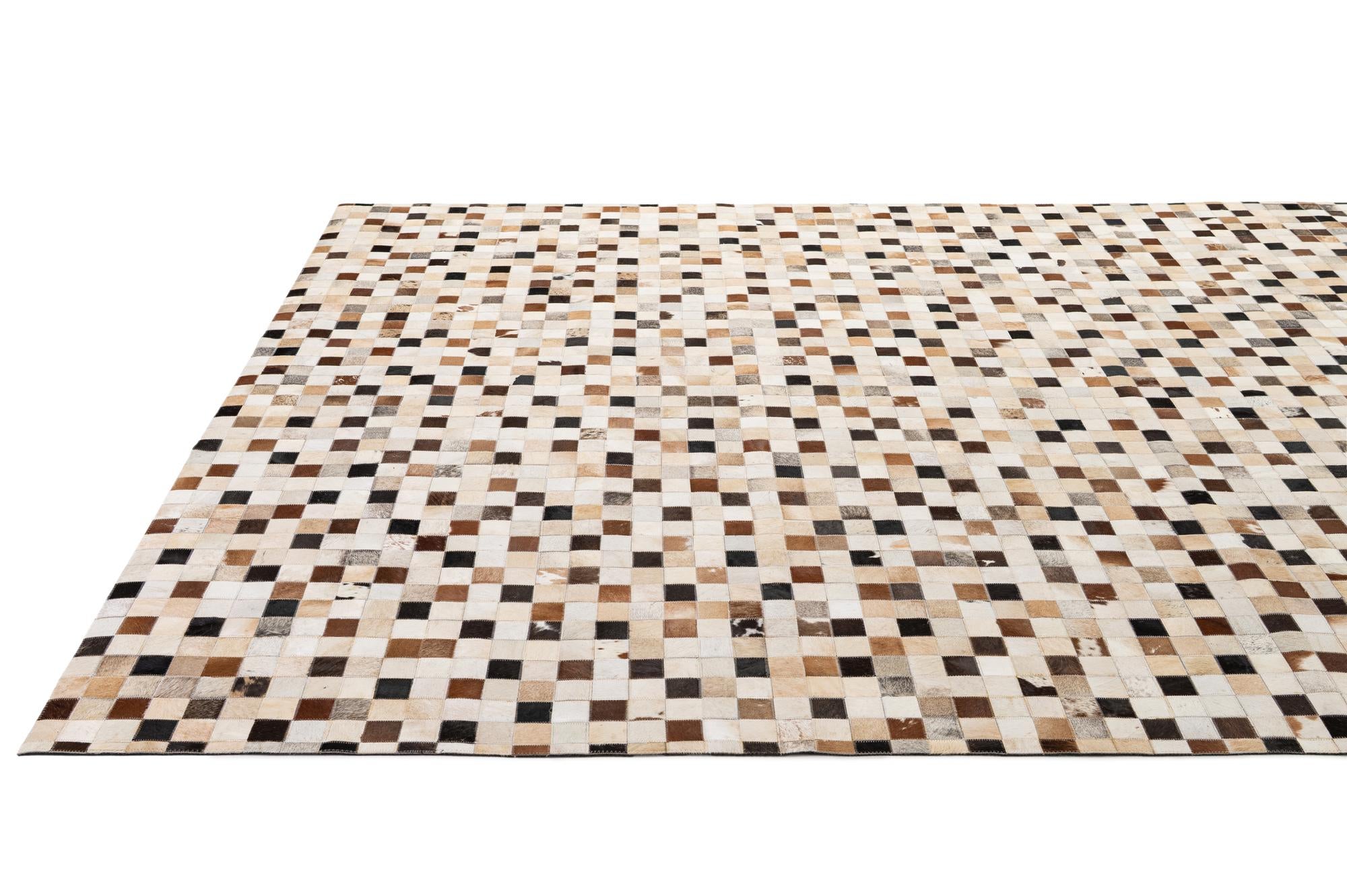 8' x 9' 11 Cowhide - Patchwork Rug