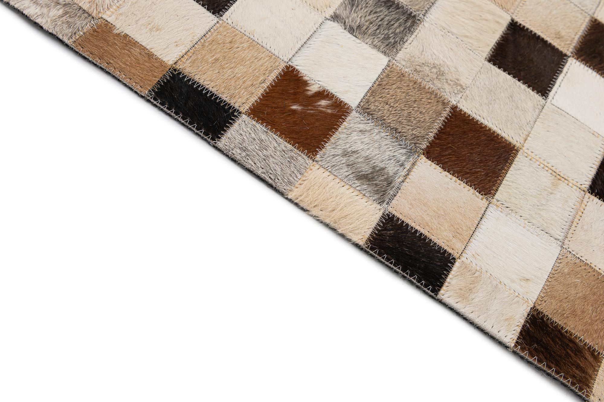 8' x 9' 11 Cowhide - Patchwork Rug