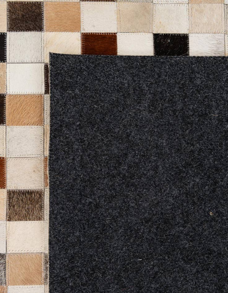 Detail image of 8' x 9' 11 Cowhide - Patchwork Rug