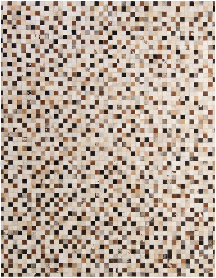 Detail image of 8' x 9' 11 Cowhide - Patchwork Rug