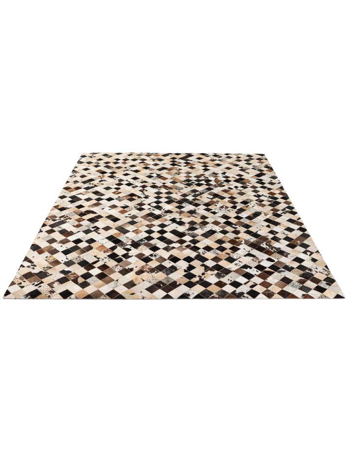 8' 1 x 9' 11 Cowhide - Patchwork Rug