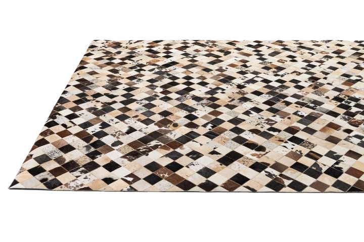 8' 1 x 9' 11 Cowhide - Patchwork Rug