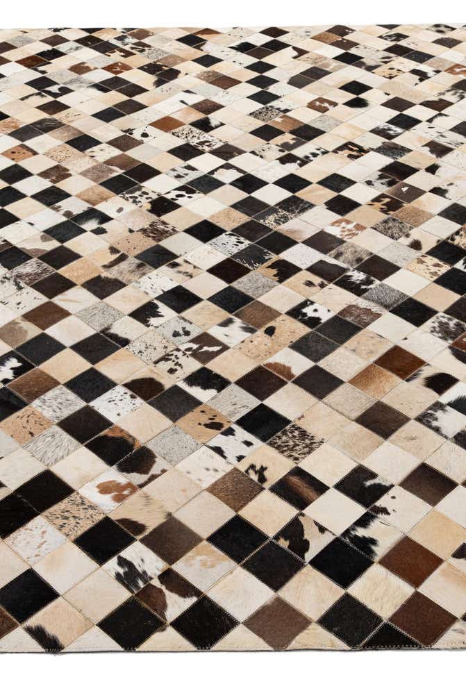8' 1 x 9' 11 Cowhide - Patchwork Rug