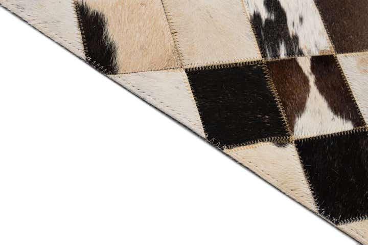 8' 1 x 9' 11 Cowhide - Patchwork Rug