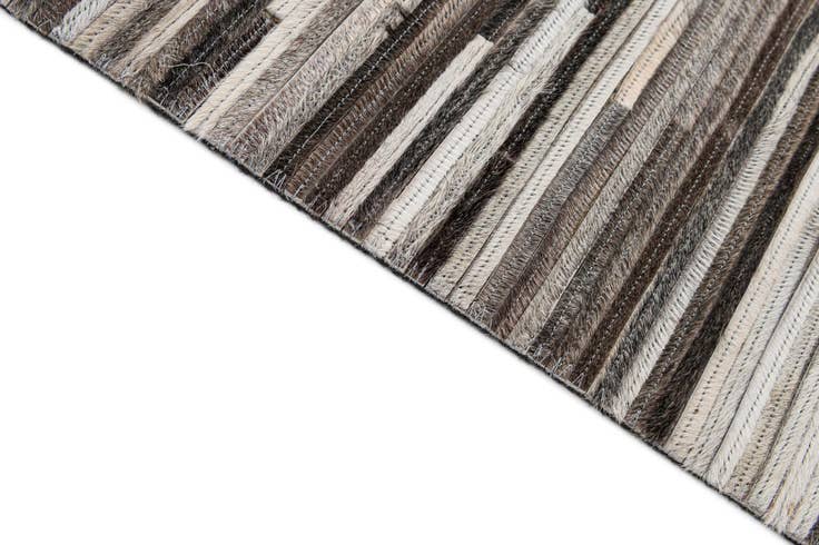 Detail image of 8' 1 x 10' 2 Cowhide - Patchwork Rug