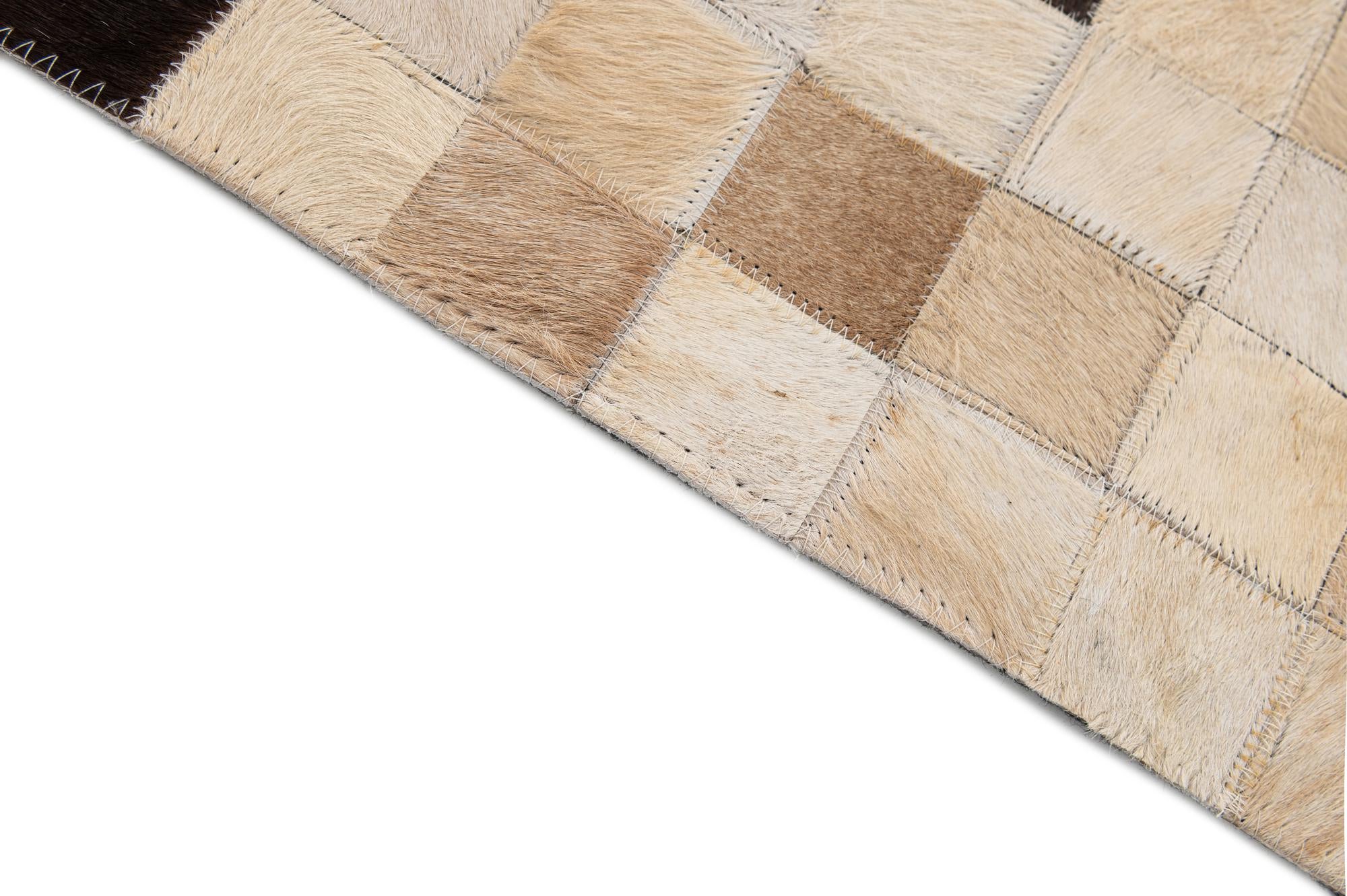 8' x 9' 11 Cowhide - Patchwork Rug