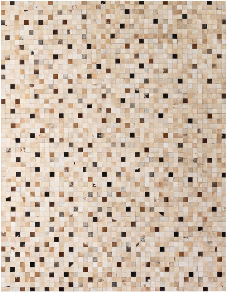 Detail image of 8' x 9' 11 Cowhide - Patchwork Rug
