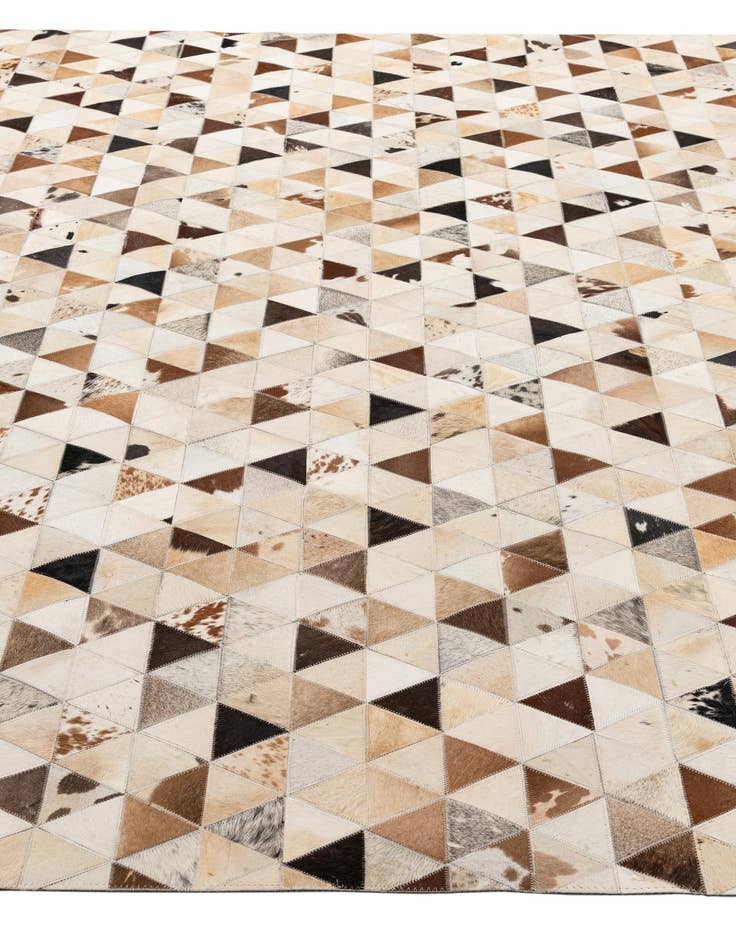 Detail image of 7' 11 x 9' 8 Cowhide - Patchwork Rug