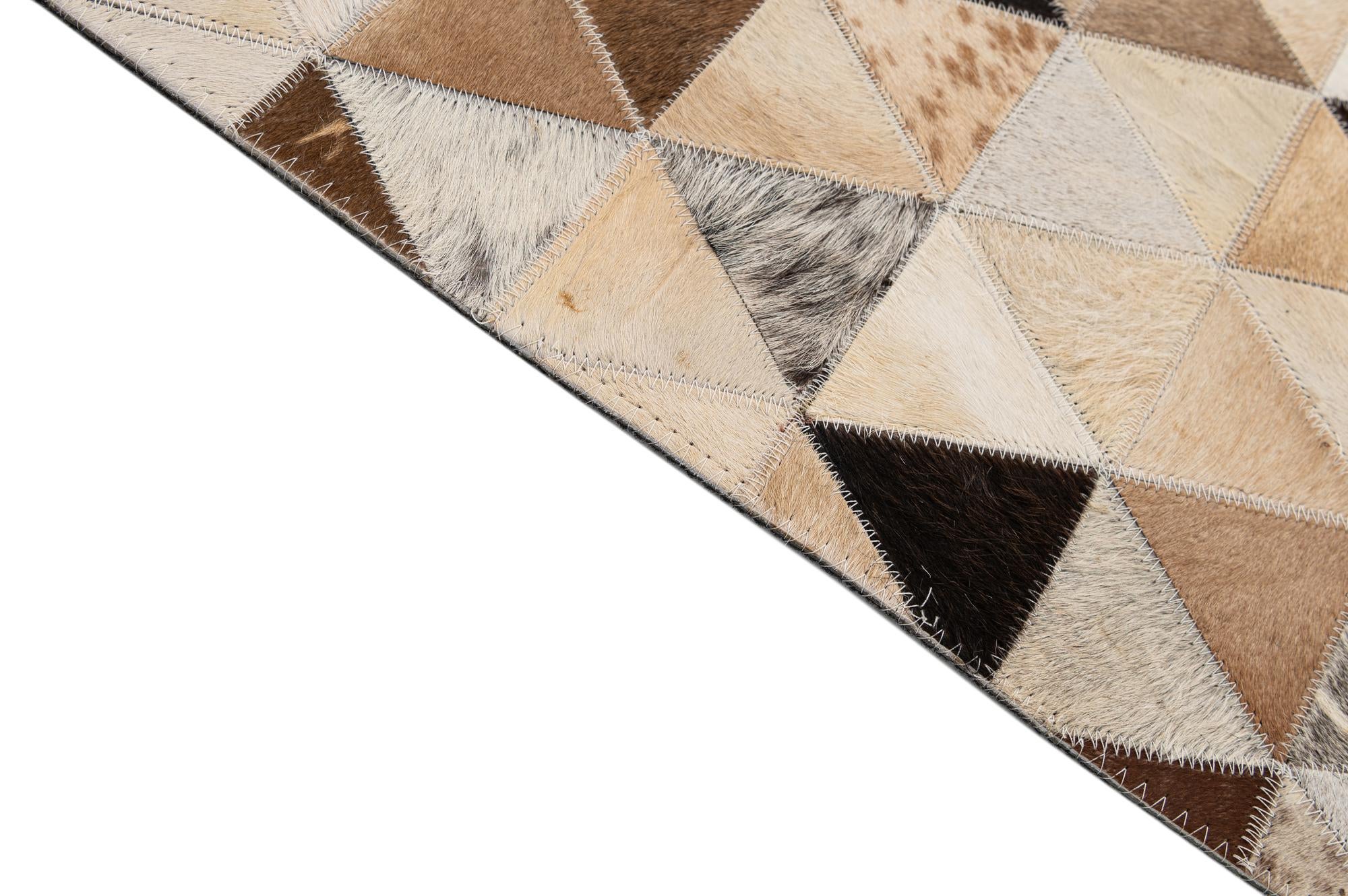7' 11 x 9' 8 Cowhide - Patchwork Rug