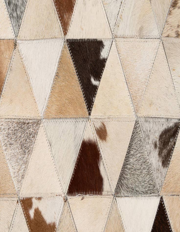 Detail image of 7' 11 x 9' 8 Cowhide - Patchwork Rug