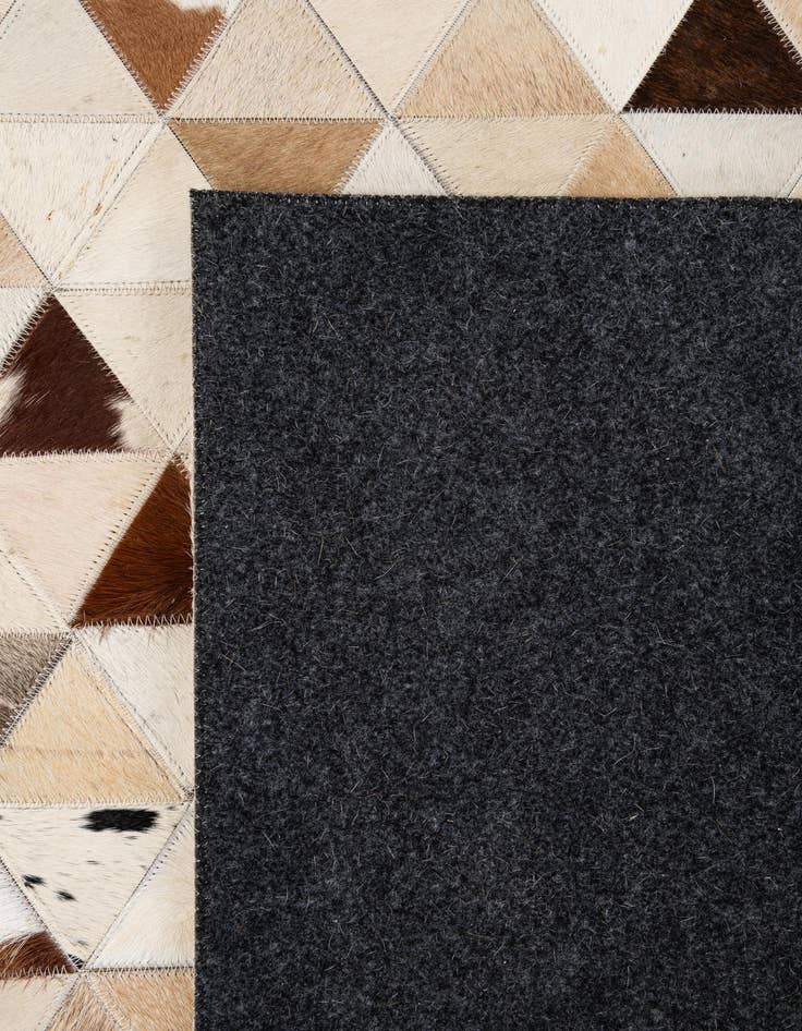 Detail image of 7' 11 x 9' 8 Cowhide - Patchwork Rug