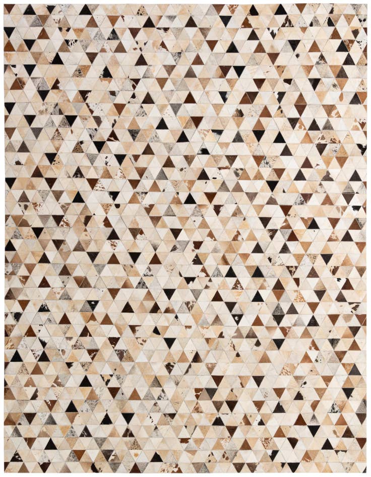 Detail image of 7' 11 x 9' 8 Cowhide - Patchwork Rug